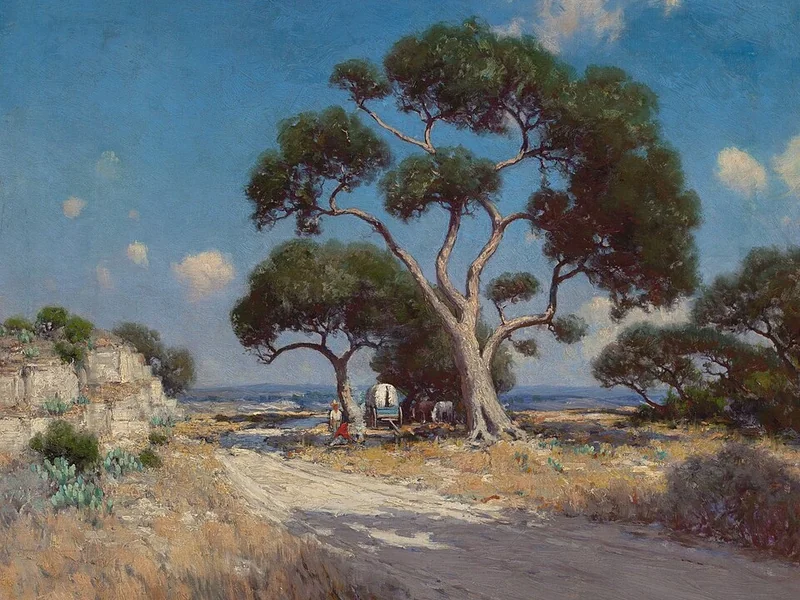 1882-Robert Julian Onderdonk - Sulla vecchia strada di Blanco